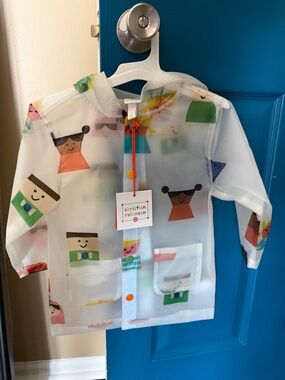 Christian Robinson Transparent Toddler Raincoat - NWT